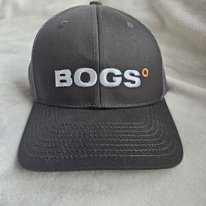 BOGS Black Trucker Hat Cap with Logo